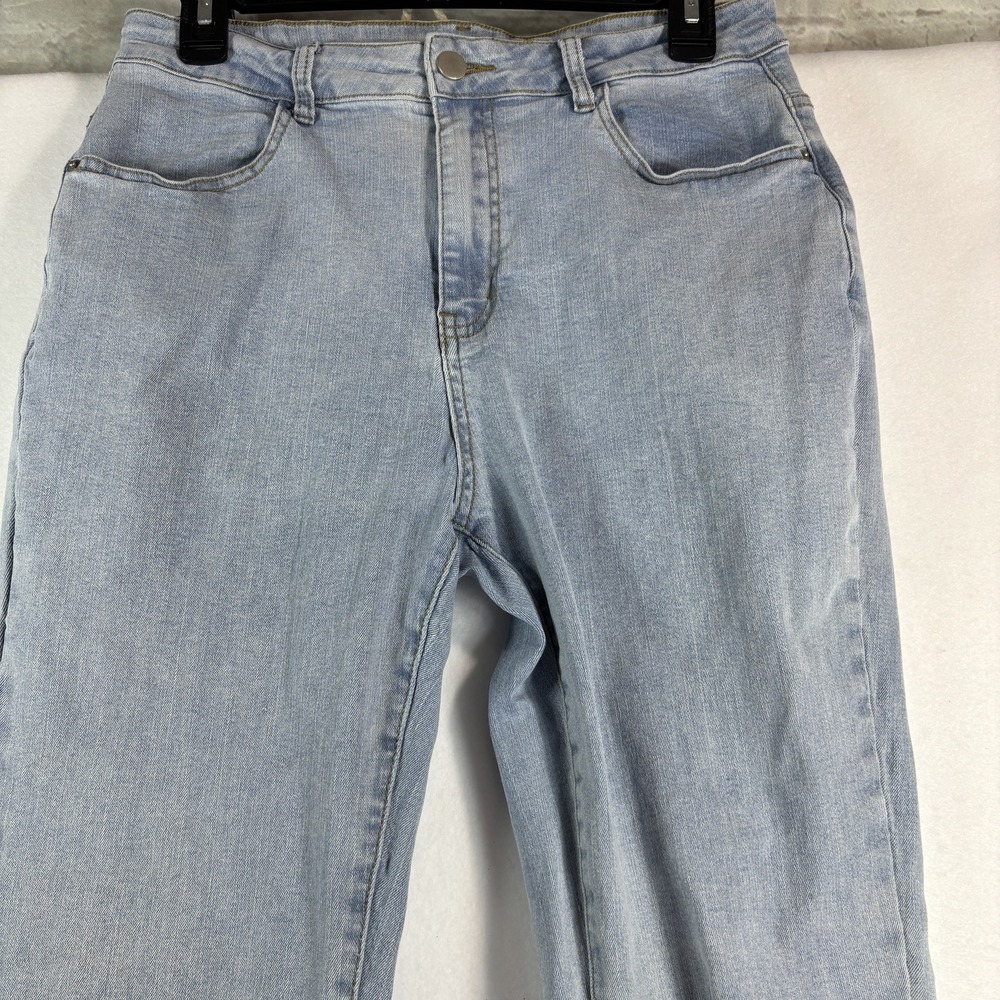 Gilipur Jeans Women's 30 x 29 Cotton Denim Flared Leg Travel Workwear Stretch